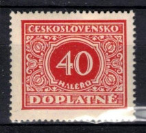 ** Tchécoslovaquie 1928 Mi P 59 (Yv TT 55), (MNH)** Varieté Position 94 - Errors, Freaks & Oddities (EFO)