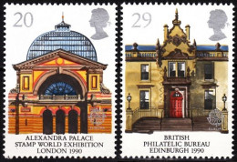 GREAT BRITAIN 1990 EUROPA: Postal Offices, Architecture. Complete Set, MNH - 1990