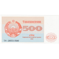Billet, Uzbekistan, 500 Sum, 1992, Undated, KM:69b, NEUF - Usbekistan