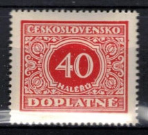 ** Tchécoslovaquie 1928 Mi P 59 (Yv TT 55), (MNH)** Varieté Position 22 - Varietà & Curiosità