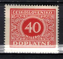 ** Tchécoslovaquie 1928 Mi P 59 (Yv TT 55), (MNH)** Varieté Position 69 - Varietà & Curiosità