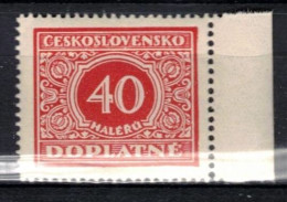 ** Tchécoslovaquie 1928 Mi P 59 (Yv TT 55), (MNH)** Varieté Position 80 - Plaatfouten En Curiosa