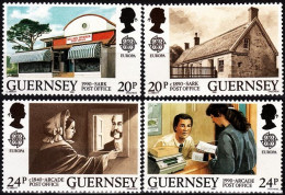 GUERNSEY 1990 EUROPA: Postal Offices, Architecture. Complete Set, MNH - 1990