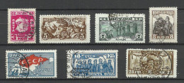 RUSSLAND RUSSIA 1927 Michel 328 - 334 O - Gebruikt