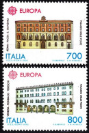 ITALY 1990 EUROPA: Post Offices, Architecture. Complete Set, MNH - 1990