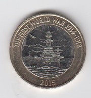 Great Britain UK  £2 Two Pound Coin WW! HMS Belfast - Circulated - 2 Pond