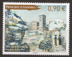 Andorre Français 2009 N° 675 ** Tableau, Art, Eglise Saint-Jean De Caselles, Maurice Utrillo, Canillo, Renaissance Neige - Unused Stamps