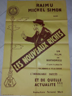 Les Nouveaux Riches - Raimu, Michel Simon...1936 - Affiche 80x120 - TTB- RARE - - Plakate & Poster