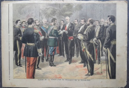 1898 Revue " LE PETIT JOURNAL " REMISE DE LA TOISON D'OR AU PRESIDENT DE LA RÉPUBLIQUE - 1850 - 1899