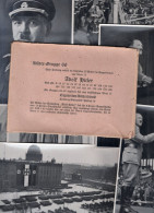 SAMMELWERK N 15 ADOLF HITLER CIGARETTEN SERIE COMPLETA DI 25 FOTOGRAFIE ORIGINALI MISURE 12X17 CM ERA NAZISTA 1922-1945 - Verzamelingen & Kavels