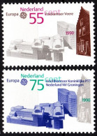 NETHERLANDS / NEDERLAND 1990 EUROPA: Post Offices. Complete Set, MNH - 1990