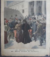 1899 Revue " LE PETIT JOURNAL " LE PROCÈS REINACH  - Mme HENRY SORTANT DE L'AUDIENCE - 1850 - 1899