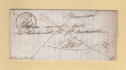 Genlis - 20 - Cote D Or - 30 Juin 1848 - PP Port Paye - Courrier De Pluvault - 1801-1848: Precursores XIX