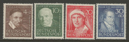 ALLEMAGNE FEDERALE Yvert N° 29 à 32 NEUF** LUXE SANS CHARNIERE / Hingeless / MNH / Signé - Ungebraucht