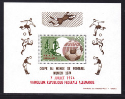 NIGER BLOC N°   12 ** MNH Neuf Sans Charnière, TB (CLR099) Coupe Du Monde De Football Surchargé - 1974 - Niger (1960-...)