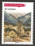 Andorre Français 2009 N° 679 ** Art Roman, Eglise, Clocher, Ouvriers, Maçon, Echafaudage, Echelle, Église, Santa Coloma - Neufs