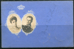 1902 TAX Zegels 2 X 5ct Op Kaart Van ANVERS DEPART Naar TAMISE - Koningskoppel Albert I Met Koningin - Royal Families