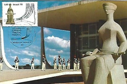 Brazil & Maximum Card, Brasília, Tribunal De Justiça Da União, Brasília 1978 (71) - Cartes-maximum