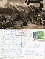 Garmisch-Partenkirchen Frühlingstrasse Mit Zugspitzgruppe Alpen Panorama 1955 - Garmisch-Partenkirchen