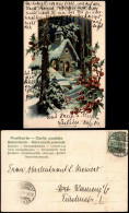 Weihnachten Christmas Grusskarte 1904 Gel Dresden Nach Kamenz (Ankunftsstempel) - Andere & Zonder Classificatie