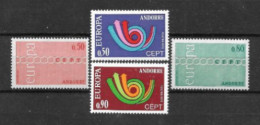 EUROPA - CEPT : ANDORRE 1971 + 1973 ** TB  (cote 90,oo €) - 1971