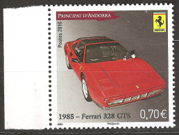 Andorre Français 2010 N° 696 ** Automobile, Voiture De Course, Enzo Ferrari 328 GT, Aileron Arrière, Moteur V8, Sportive - Neufs