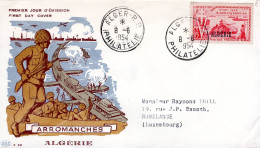 Algérie ; France ;FDC 1954, " Arromanches " - FDC