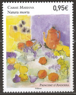 Andorre Français 2010 N° 697 ** Art, Tableau, Oeuvre, Carme Massana, Nature Morte, Raison, Thé, Théière, Oignon, Pomme - Neufs