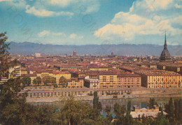 CARTOLINA  TORINO,PIEMONTE-PANORAMA-STORIA,MEMORIA,CULTURA,RELIGIONE,IMPERO ROMANO,BELLA ITALIA,VIAGGIATA 1968 - Mehransichten, Panoramakarten