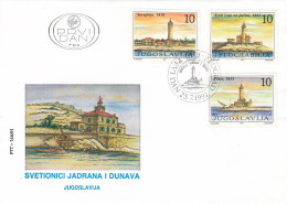 FDC YUGOSLAVIA 2490,lighthouses - FDC