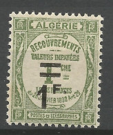 ALGERIE TAXE N° 22 NEUF* TRACE DE CHARNIERE   / Hinge / MH - Portomarken