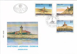 FDC YUGOSLAVIA 2493,lighthouses - FDC