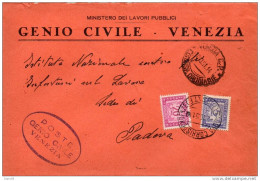 1951  LETTERA CON ANNULLO VENEZIA - Taxe