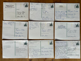 Bund Ganzsache 60 Pfg. 9x Gebraucht, Michel Nr. P144, Siehe 2 Scans - Postcards - Used