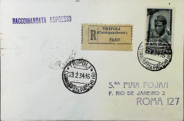 ITALIA - COLONIE - MARCIA SU ROMA L.25 Lettera 1934- S6024 - Emissions Générales