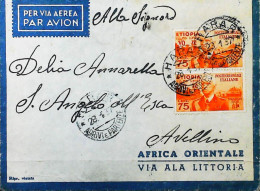 ITALIA - COLONIE -  ETIOPIA C.75 COPPIA Lettera - S6069 - Etiopia