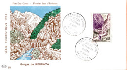 Algérie ; France ;FDC 1960 " Gorges De Kerrata " - FDC