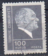 TURQUIE N°  2147 O Y&T 1975-1976 Portrait D'Atatürk - Usados