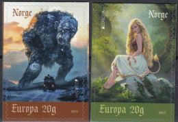 NORWAY 2022 Europa CEPT. Stories & Myths - Fine Set (self-adhesive) MNH - Unused Stamps