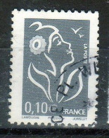 FR 2005......N° 3965 - MARIANNE DE LAMOUCHE - 10c Gris - Dentelé - Bel Oblitéré Circulaire - 1 Bande Phospho - 2004-2008 Marianne (Lamouche)
