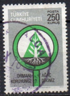 TURQUIE N°  2207 O Y&T 1977 Protection Des Forêts - Usados