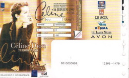 BRUXELLES - HEYSEL - STADE ROI BAUDOUIN - CÉLINE - 1999. - Tickets - Vouchers