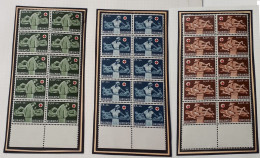 Ruanda Urundi - 202/204 - Blocs De 10 - Croix-Rouge Du Congo - 1957 - MNH & MH - Ungebraucht