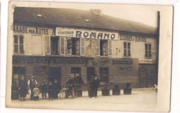 CARTE PHOTO  ST OUEN L'AUMONE - HOTEL A LA GRANDE GIRAFE - - Saint-Ouen-l'Aumône