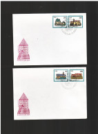 DDR - 1984  2 Fdc Burgen - 1981-1990