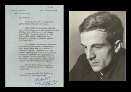 François Truffaut (1932-1984) - Filmmaker - Rare Signed Letter + Photo - 1979 - COA - Actores Y Comediantes 