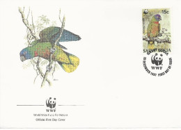 26096 ) St Lucia WWF 1987 Parrot Bird Cover - St.Lucia (1979-...)
