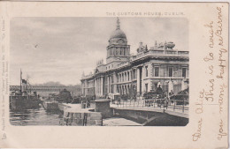 IRELAND - The Custom House Dublin.  Vignette And Undivided Rear - Raphael Tuck Card - Braintree UK Postmatk 1903 - Dublin