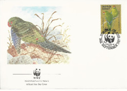 26107) Norfolk Island  WWF 1987 Parrot Bird Covwr - Ile Norfolk