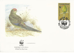 26108) Norfolk Island  WWF 1987 Parrot Bird Cover - Ile Norfolk
